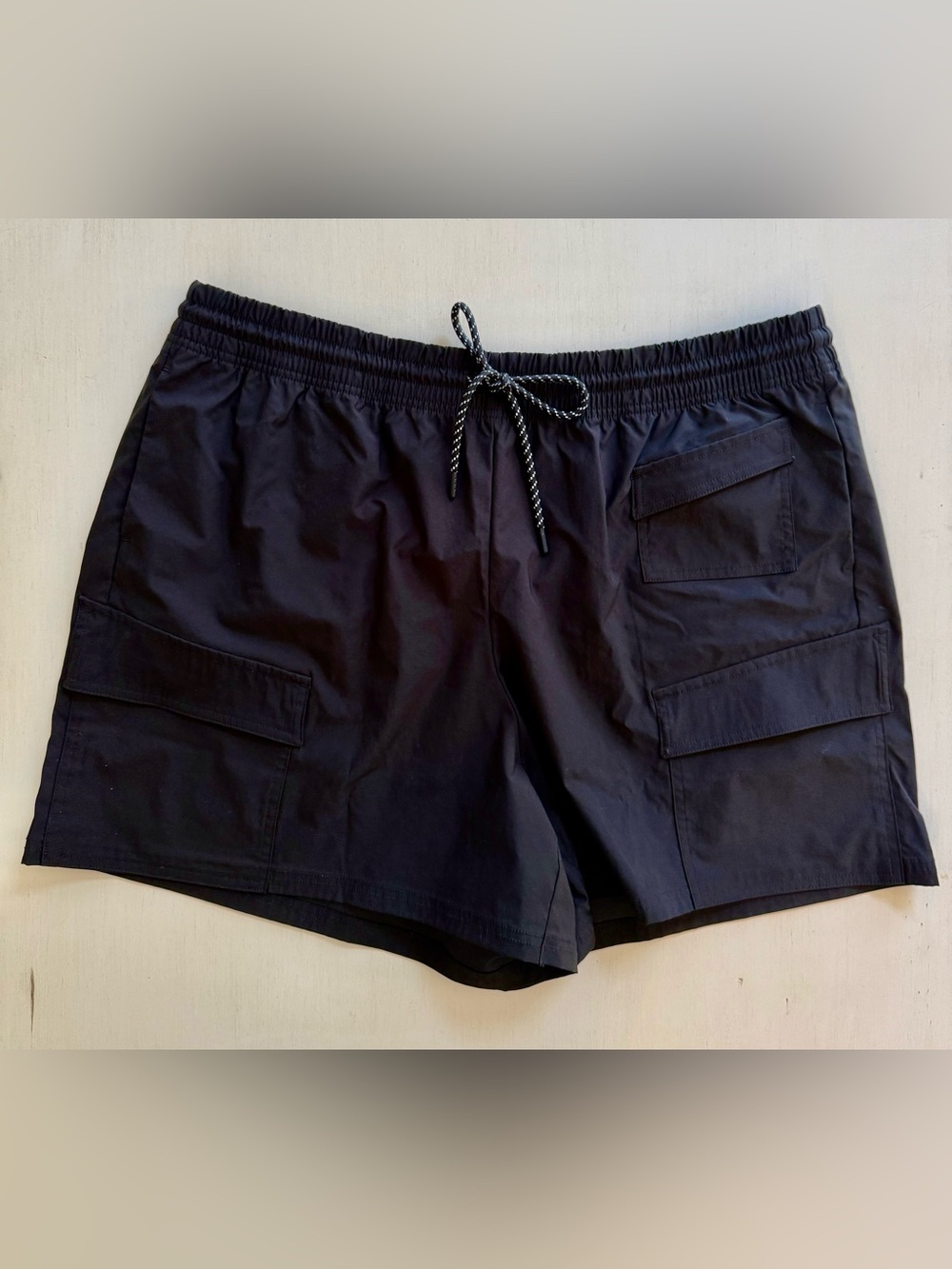 Aerie Offline Women’s Black Cargo Shorts - Elastic Waist NWT XL